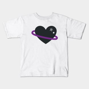 Asexual Pride Heart Kids T-Shirt